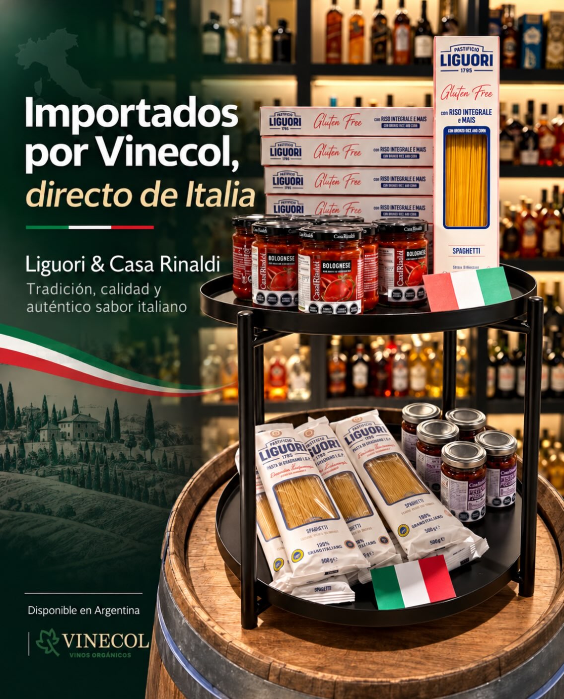 🇮🇹 ¡Italia en tu mesa de la mano de Vinecol! 🍝✨
Descubrí los sabores auténticos de Italia con Liguori & Casa Rinaldi, dos marcas que combinan tradición, calidad y pasión por la buena gastronomía ❤️🤍💚
🍝 Pastas italianas para disfrutar cada bocado
🍅 Salsas y especialidades que transforman cualquier comida en un momento especial
🌾 Opciones Gluten Free para que todos puedan disfrutar
🇮🇹 Importados directamente de Italia, disponibles en Argentina a través de Vinecol
📍 Encontrá los sabores de Italia con Vinecol
#vinecol #casarinaldi #liguori #comidaitaliana #importacion