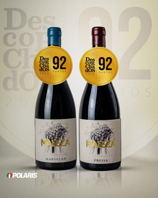 Felices de los puntos obtenidos en la Guía Descorchados 2026 para nuestros vinos Maleza Freisa y Maleza Marselan. Ranking Mejores Vinos del Este de Mendoza. 

La línea Maleza son partidas limitadas de exportación a Brasil. 

Seguimos creciendo !